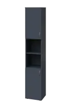 EN 6 - 42DN skříň 2-dveřová/otevřená, úzká, levá lamino - antracit