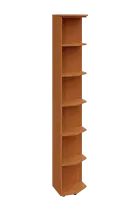 EZ 6 - 4 skříň rohová, vnější, úzká lamino - olše jantar, provedení pravé