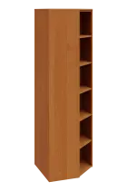 EV 6 - 7 skříň rohová, vnitřní, úzká lamino - olše jantar, provedení pravé