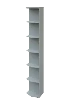 EZ 6 - 4 skříň rohová, vnější, úzká lamino - šedá, provedení levé