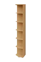 EZ 6 - 4 skříň rohová, vnější, úzká lamino - javor horský, provedení levé