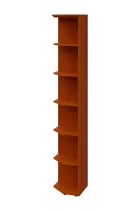 EZ 6 - 4 skříň rohová, vnější, úzká lamino - třešeň šumavská, provedení levé