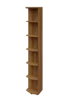 EZ 6 - 4 skříň rohová, vnější, úzká lamino - ořech světlý, provedení levé