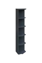 EZ 5 - 4 skříň rohová, vnější, úzká lamino - antracit, provedení pravé