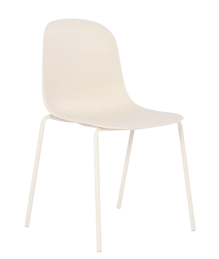 POLLY židle plastová, bílá káva