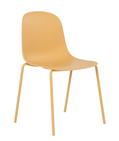 POLLY židle plastová, světlý karamel