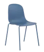 POLLY židle plastová, kovově modrá