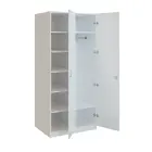 Q 223-80 skříň šatní, 2-dvéřová, 800x600x1800 mm, bílá