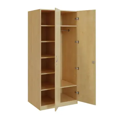 Q 223-80 skříň šatní, 2-dvéřová, 800x600x1800 mm, javor horský