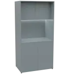 KUCH - CUBE PLUS 2 kuchyňka, bez vybavení, 2000x1000x600 mm, LED osvětlení, dvířka, šedá