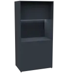 KUCH - CUBE PLUS 2 kuchyňka, bez vybavení, 2000x1000x600 mm, LED osvětlení, dvířka, antracit