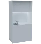 KUCH - CUBE PLUS 2 kuchyňka, vybavení - dřez + baterie + lednice, 2000x1000x600 mm, LED osvětlení, d