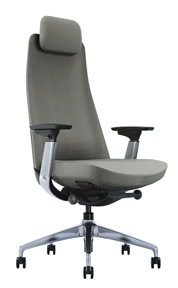 CALIMERA, židle kancelářská, kříž ALU, šedá