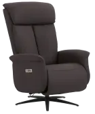 PARADISE - relaxační křeslo, ekologická kůže šedá