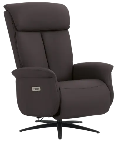 PARADISE - relaxační křeslo, ekologická kůže šedá