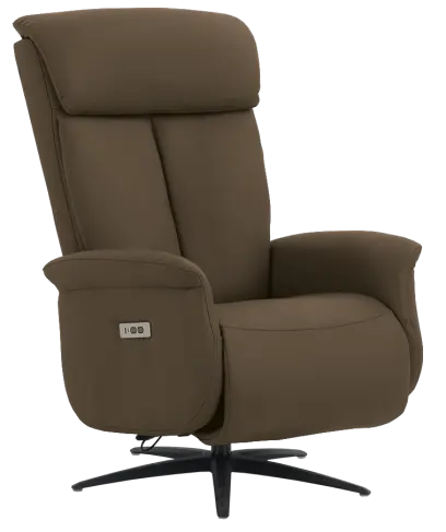 PARADISE - relaxační křeslo, ekologická kůže cappucino