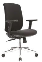 ESTER - židle kancelářská, kříž chrom, černá