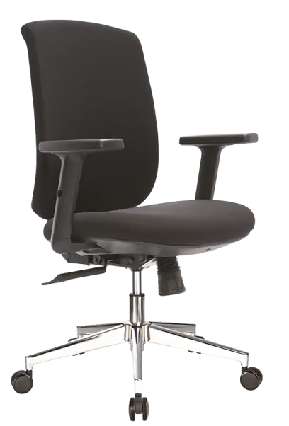 ESTER - židle kancelářská, kříž chrom, černá