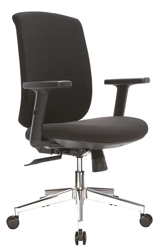 ESTER - židle kancelářská, kříž chrom, černá