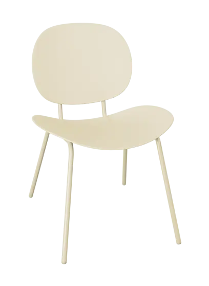 DUNA židle plastová, bílá káva