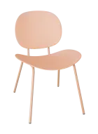 DUNA židle plastová, pudrová