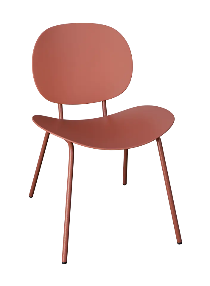 DUNA židle plastová, cihlová