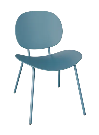 DUNA židle plastová, tyrkysová