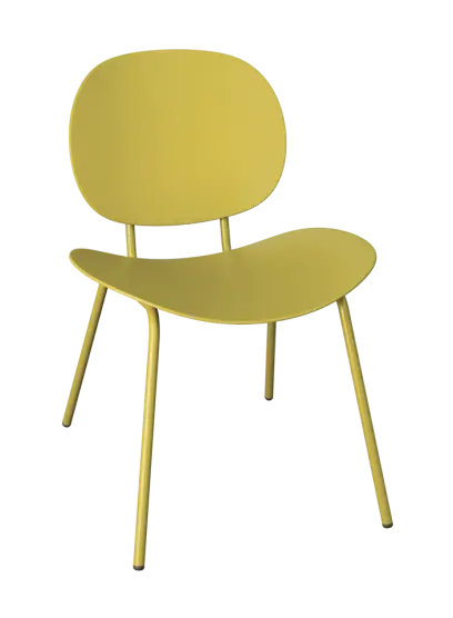 DUNA židle plastová, curry