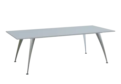 KUJ 10-24 stůl jednací, chromová podnož, šedá