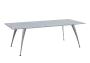 KUJ 10-24 stůl jednací, chromová podnož, šedá