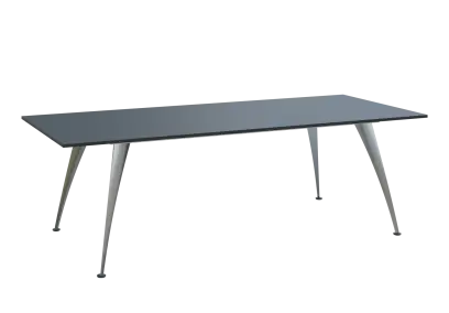 KUJ 10-24 stůl jednací, chromová podnož, antracit