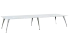 KUJ 14-40 stůl jednací, chromová podnož, bílá
