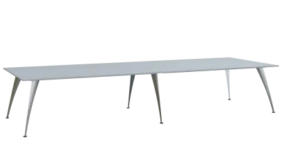 KUJ 14-40 stůl jednací, chromová podnož, šedá
