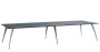 KUJ 14-40 stůl jednací, chromová podnož, antracit