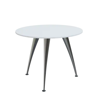 KUK 10-10 stůl konferenční, chromová podnož, bílá