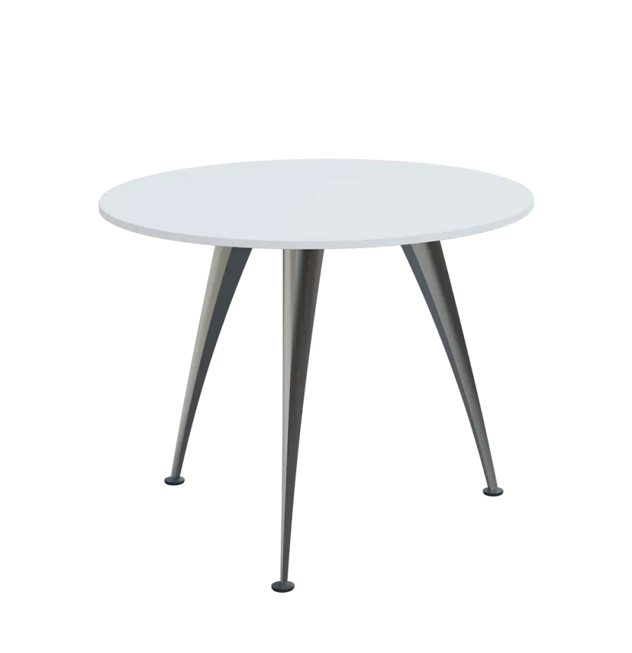 KUK 10-10 stůl konferenční, chromová podnož, bílá