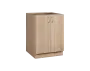 CS - 6D2 spodní skříňka, 2-dveřová, 870x600x600, dub bardolino