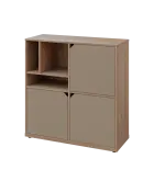 KU3-10DN3 L skříňka 3-dvéřová, niky, 1054x1022x400 mm, provedení levé, dub bardolino/latte