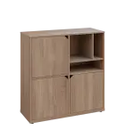 KU3-10DN3 P skříňka 3-dvéřová, niky, 1054x1022x400 mm, provedení pravé, korpus a dvířka dub bardolin
