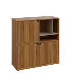 KU3-10DN3 P skříňka 3-dvéřová, niky, 1054x1022x400 mm, provedení pravé, korpus a dvířka ořech světlý