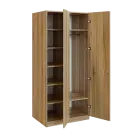 Q 223-80 skříň šatní, 2-dvéřová, 800x600x1800 mm, ořech světlý