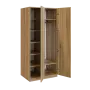 Q 223-80 skříň šatní, 2-dvéřová, 800x600x1800 mm, ořech světlý