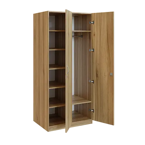 Q 223-80 skříň šatní, 2-dvéřová, 800x600x1800 mm, ořech světlý