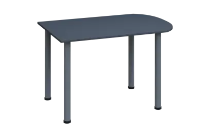 EJ 18 - 12 přístavba jednací, kovová podnož stříbrná, síla desky 18 mm, široká 1200 mm, antracit