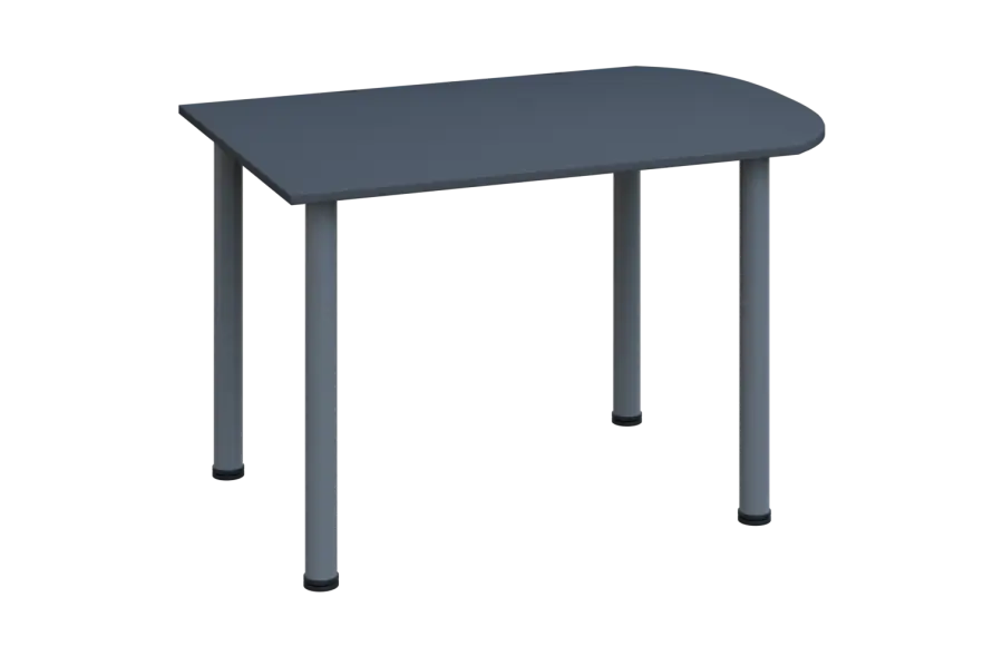 EJ 18 - 12 přístavba jednací, kovová podnož stříbrná, síla desky 18 mm, široká 1200 mm, antracit