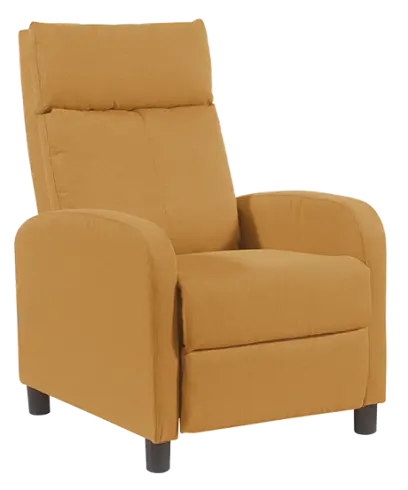 HAVAJ, křeslo polohovací, látka oranžový melír