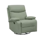 SAMBA, křeslo polohovací, ekologická kůže šedo-zelinkavá
