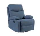 SAMBA, křeslo polohovací, látka modrý melír