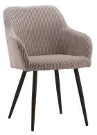 LOLA, konferenční křeslo, kovové nohy černé, světle šedá