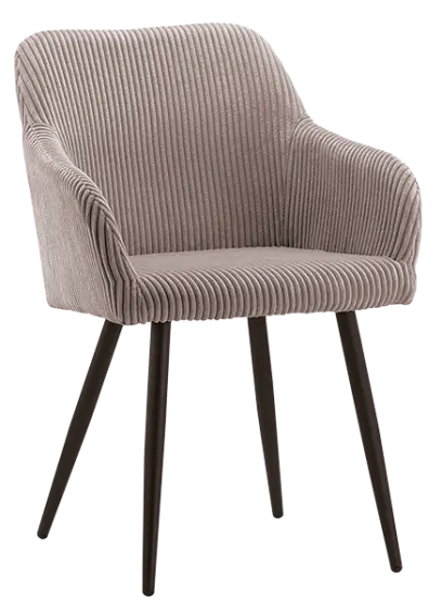 LOLA, konferenční křeslo, kovové nohy černé, světle šedá